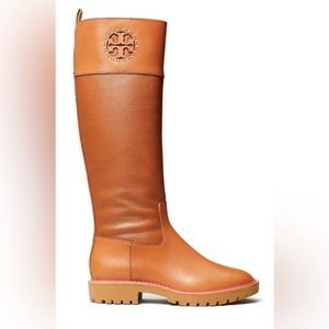 Tory Burch Miller Lug Sole Tall Boots, size 5.5